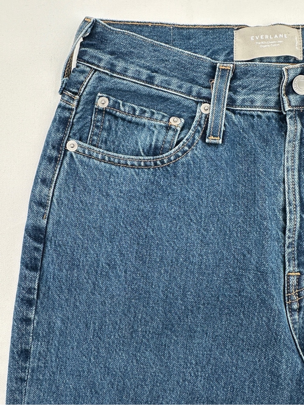Everlane The ’90s Cheeky Jean High Rise Straight Leg Organic Cotton Jeans 26